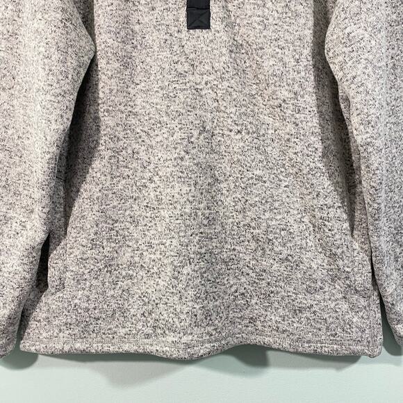 Eddie Bauer Men's Heather Grey Quarter Snap Up Fleece Sweater Size L - Picture 3 of 10